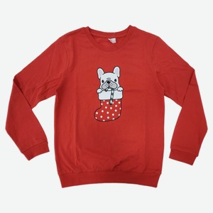 Пижама для мальчика DYSOT Собачке в носочке красная