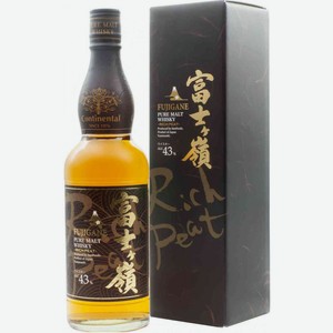 Виски Fujigane Pure Malt Rich Peat в подарочной упаковке 43 % алк., Япония, 0,7 л