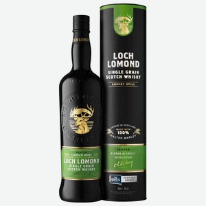 Виски Loch Lomond Single Grain Peated в подарочной упаковке 46 % алк., Шотландия, 0,7 л
