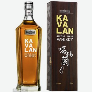 Виски Kavalan Classic Single Malt Whisky в подарочной упаковке, 0.7л Тайвань (Китай)