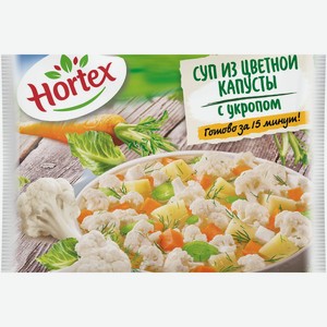 Смесь овощная Hortex Суп из цветной капусты с укропом быстрозамороженная 400 г