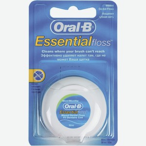 Нить зубная Essential floss мятная OralB