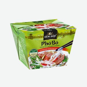 Рисовая лапша суп Pho bo Sen Soy