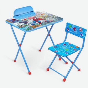Комплект детской мебели  Marvel 2  с человеком-пауком (стол+стул) арт.д2чп