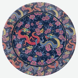 Набор бумажных тарелок Китайские драконы, 6 шт d 230 мм
