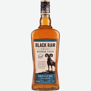 Виски Black Ram Бурбон Финиш 3 года 40 % алк., Болгария, 1 л