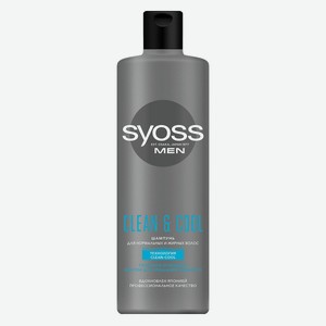 Шампунь для волос Clean & Cool 450мл Syoss men Россия