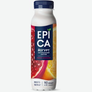 Йогурт Epica питьевой Гранат и апельсин 2.5%, 260 г