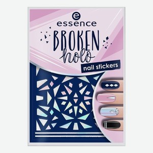 Наклейки для ногтей Broken Holo Nail Stickers