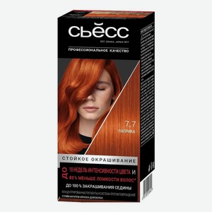 Стойкая крем-краска для волос Color Salon Plex 115мл: 7-7 Паприка