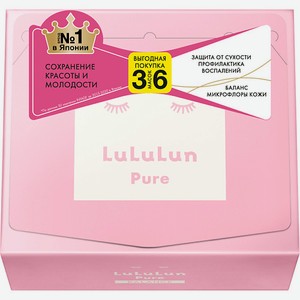 LULULUN Маска для лица  Увлажнение и Баланс кожи  Face Mask Pure Balance Pink 36