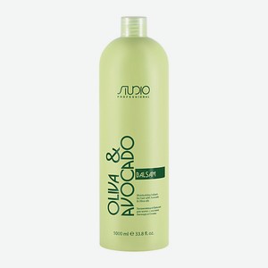 KAPOUS Увлажняющий бальзам для волос с маслами Авокадо и Оливы линии Studio Professional 1000