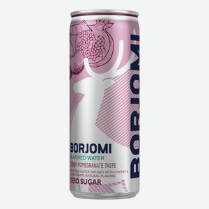 Газированный напиток Borjomi Flavored на основе минеральной природной воды с ароматами вишни и граната 330 мл