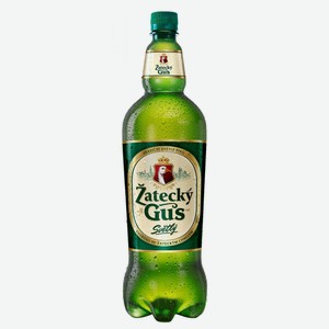 Пиво Zatetcky Gus светлое нефильтрованное 1.35 л, пластиковая бутылка