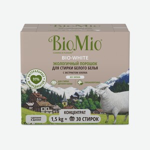 Порошок стиральный для белого белья Bio-White BioMio