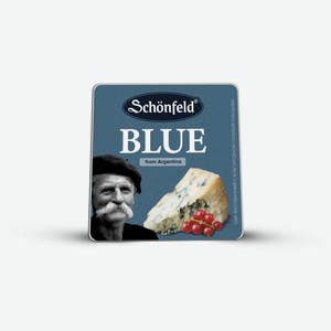 Сыр с голубой плесенью Blue 54% 100г Schonfeld