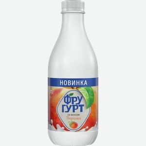 Напиток кисломолочный ФРУГУРТ персик, 1.5%, 0.95кг