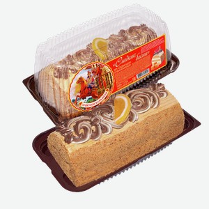 Торт Сладкие басни ВОЛЖСКИЙ ПЕКАРЬ со вкусом карамели, 0.5кг