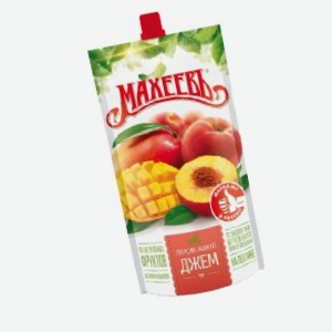 Джем  Махеевъ ,персик и манго, груша банан ваниль, лесные ягоды, малиновый, 300 г