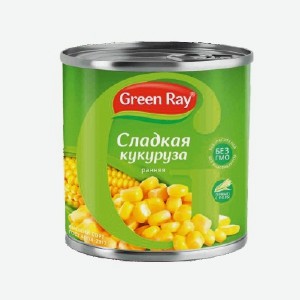  Грин Рей , кукуруза сладкая, горошек зеленый, 425 мл