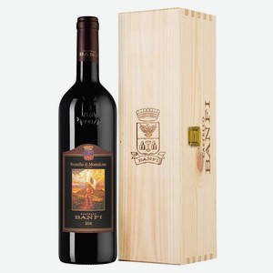 Вино Brunello di Montalcino в подарочной упаковке 0.75 л.