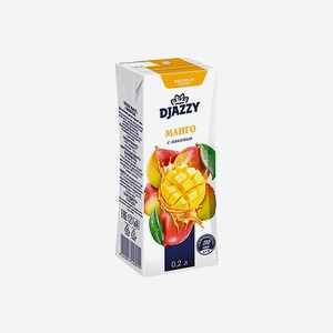 Djazzy, нектар Манго, 0,2 литра