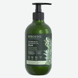 BIODEPO Бальзам для волос питательный с эфирными маслами чайного дерева и мяты