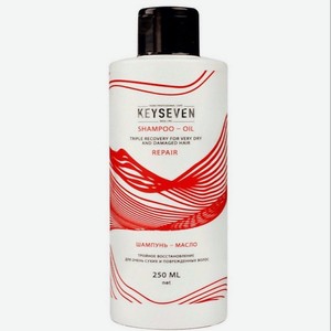 KEYSEVEN Шампунь-масло для очень сухих и поврежденных волос  Тройное восстановление  250