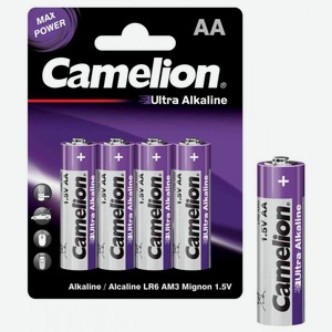 Батарейка алкалиновая Camelion Ultra LR6 AM3, 4 шт.