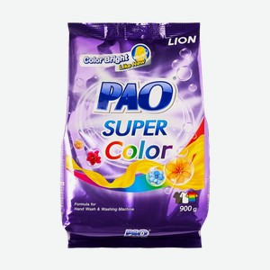 Lion pao Super Color Антибактериальный порошок для стирки цветного белья, 900 г