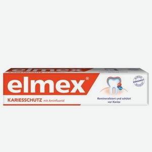 Зубная паста Elmex Защита от кариеса и укрепления эмали, 75 мл
