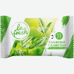 Влажные салфетки La Fresh с ароматом зеленого чая 15шт