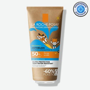 LA ROCHE-POSAY ANTHELIOS Детский солнцезащитный гель с технологией нанесения на влажную кожу для лица и тела SPF 50+