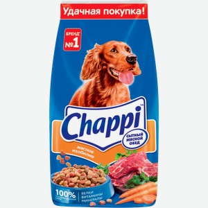 Сухой корм для собак Chappi полнорационный Сытный Мясной Обед Мясное Изобилие 15кг