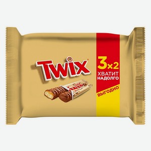 Батончик шоколадный TWIX с карамелью, 3x55 г