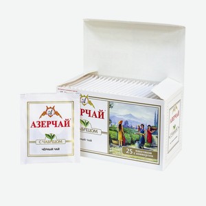 Чай черный с чабрецом 25 пакетивов 50г Азерчай