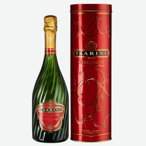 Шампанское Tsarine Cuvee Premium Brut в подарочной упаковке 0.75 л.