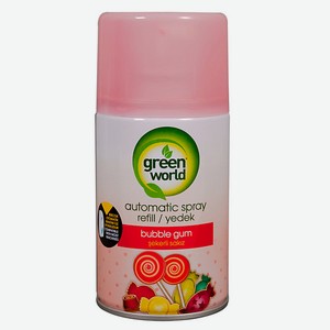 GREEN WORLD Освежитель воздуха (сменный баллон) Bubble gum 250