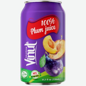 Сок Vinut Plum Juice 100% 0.33л