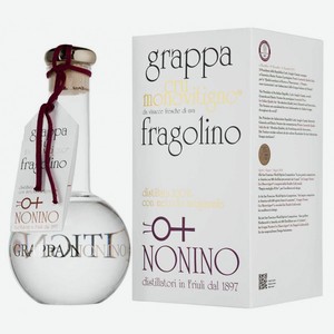 Граппа Cru Monovitigno Fragolino в подарочной упаковке 0.5 л.
