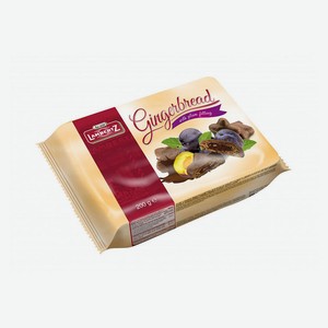Пряники Lambertz Gingerbread со сливовой начинкой в шоколаде, 200 г