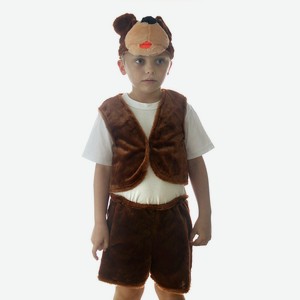 Карнавальный костюм Медвежонок бурый, мех, 4-7 лет