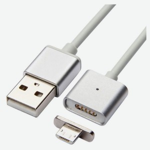 Кабель Mobility магнитный USB на MicroUSB белый