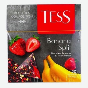 Чай TESS Черный Банана Сплит 20п*1.8г к/уп