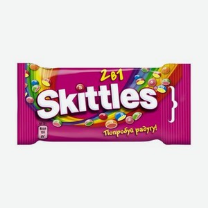 Драже Skittles 2в1, в разноцветной глазури, 38 г