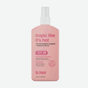 B.TAN Сухое масло-спрей для загара tropic like it s hot deep tanning dry spray oil 236