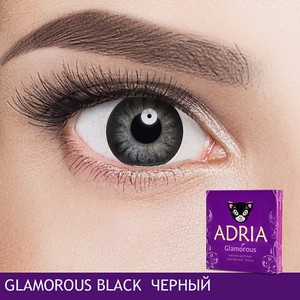 ADRIA Цветные контактные линзы, Glamorous, Black