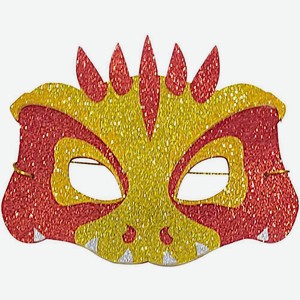 Маска карнавальная Дракон с блестками цвет: красный-золото / синий-красный в ассортименте, 22×15 см