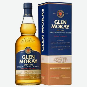 Виски Glen Moray Single Malt Elgin Сlassic Chardonnay Cask Finish в подарочной упаковке 40 % алк., Шотландия, 0,7 л