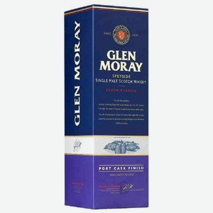 Виски односолодовый Glen Moray Single Malt Elgin Classic Port Cask Finish 40 % алк., Шотландия, 0,7 л